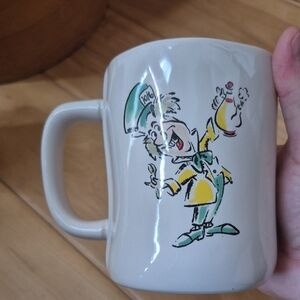 Disney Mad Hatter Ceramic Mug - Cream and Green